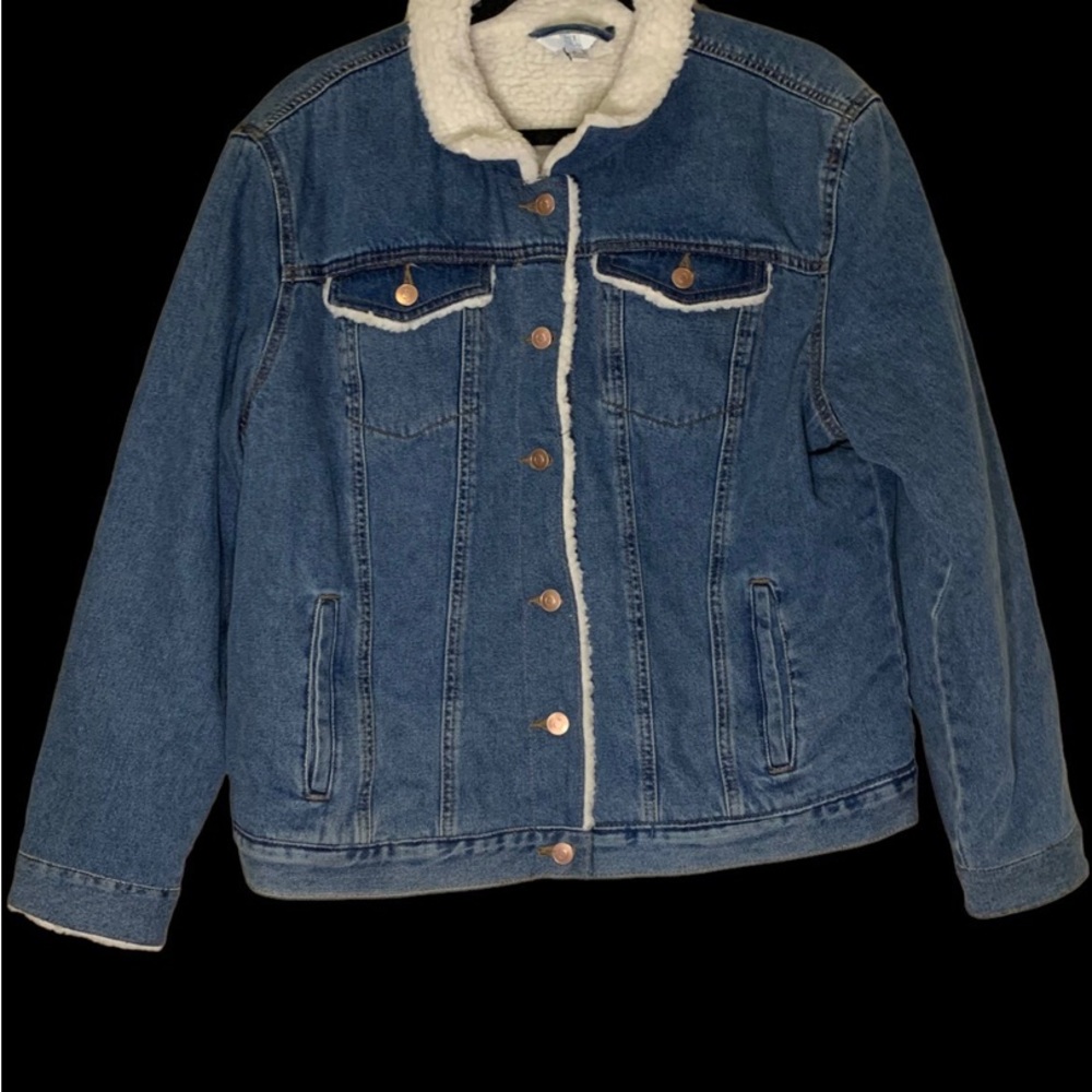 Womens Time&True fleece line denim jack